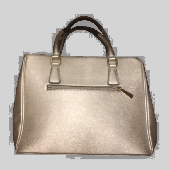 Large Silver and Black Satchel LIKE NEW - Picture 2 of 6